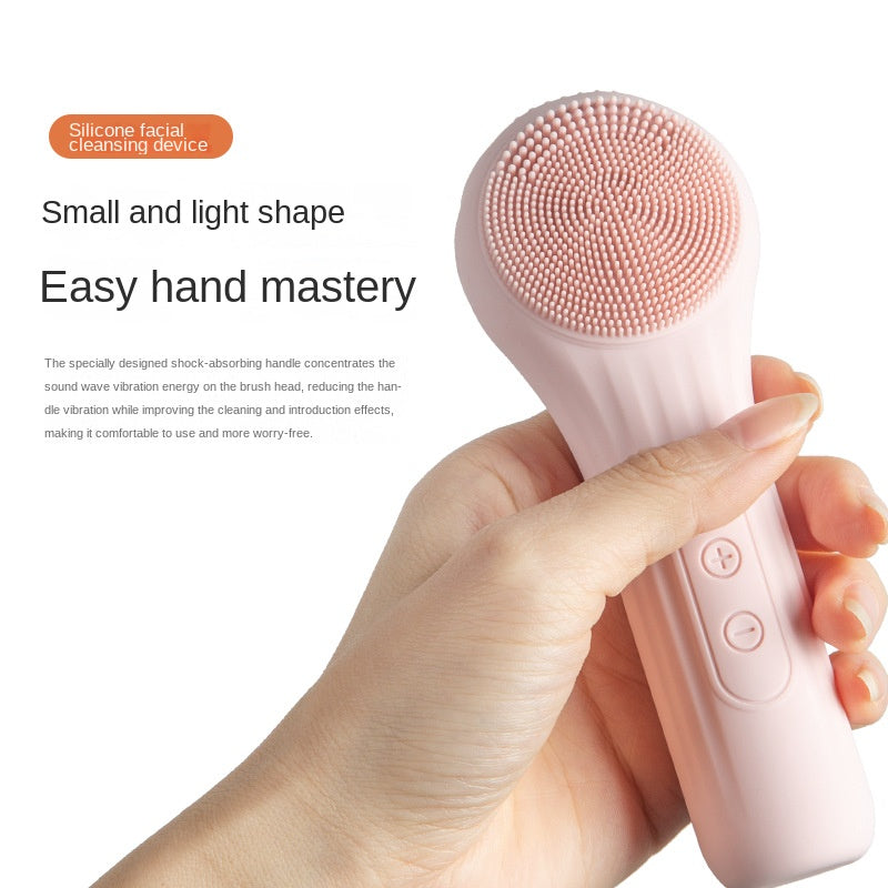 Facial Cleansing Device Silicone Facial Brush Ultrasonic